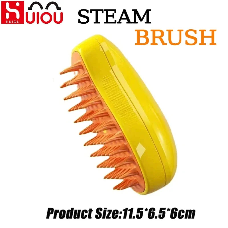 Rechargeable Steam Cat Grooming Brush Steamy to Remove Loose Hair 3 In1 Electric Self Cleaning Spray Dog Brush Massage Pet Combs