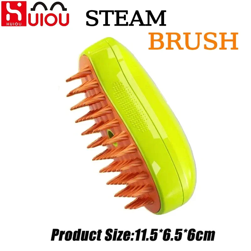 Rechargeable Steam Cat Grooming Brush Steamy to Remove Loose Hair 3 In1 Electric Self Cleaning Spray Dog Brush Massage Pet Combs